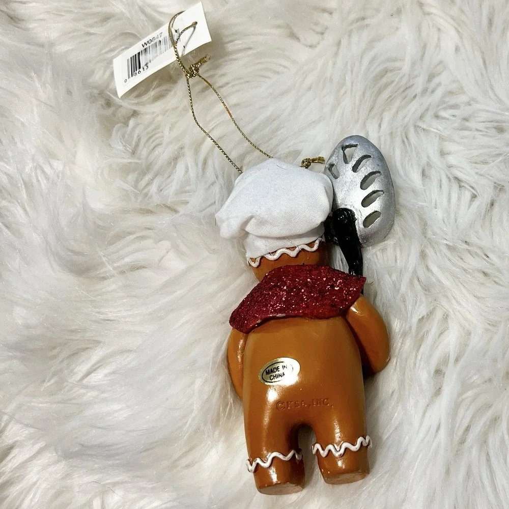 Vintage Kurt S Adler Gingerbread Man Ornament Chief Baking‎ Spoon 5